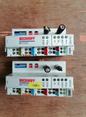 倍福控制器模块BK7520,现货两台,拆机,功能包好,实物图