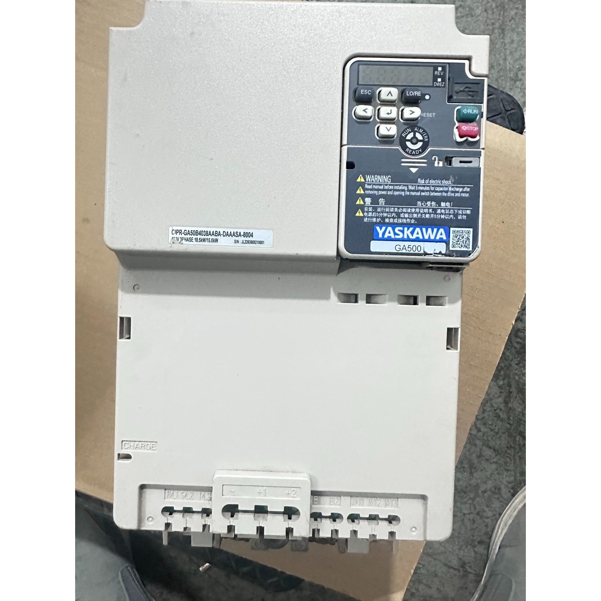 安川GA500 变频器CIPR-GA50B4038AA成