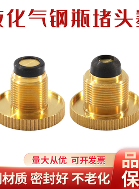液化气钢瓶防侧漏气煤气瓶角阀堵头新国标50kg液相封口塞煤气配件