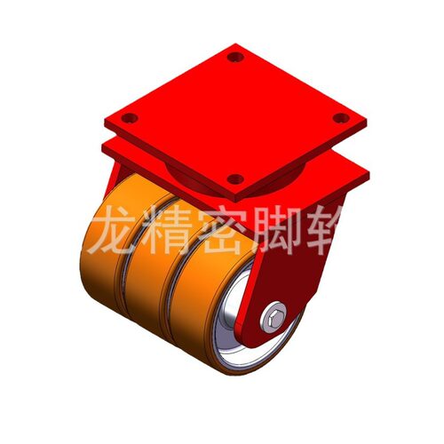 POM材质超重型脚轮 3500kgs 4/5/6/8寸PU聚氨酯静音机械工业脚轮