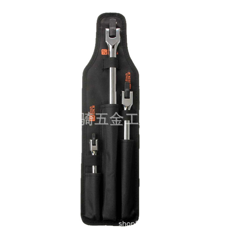 3件套F杆套筒扳手套装 F型强力扳杆加力杆活动头24寸扳手工具厂