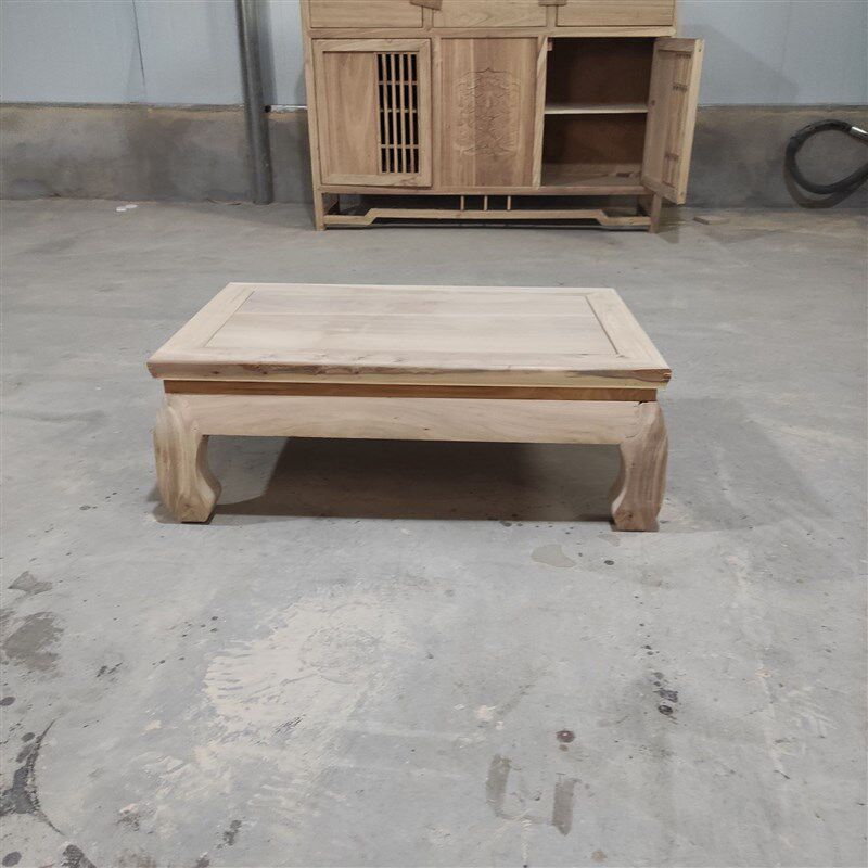 老榆木仿古实木小炕几榻榻米桌子小茶几新中式阳台飘窗桌炕桌