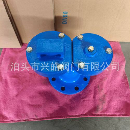 双口排气阀QB2自来水管道 球墨铸铁自动排气阀 双孔法兰排气阀