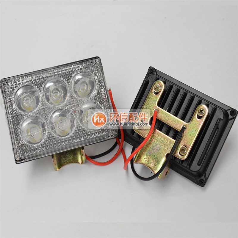 叉车LED前大灯高聚光6灯泡力至优TCM搬运车灯具力达杭叉合力叉车