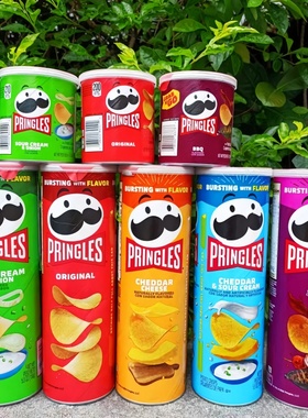 品客薯片玉米片PRINGLES BBQ POTATO CHISPS CORN FLAKE进口