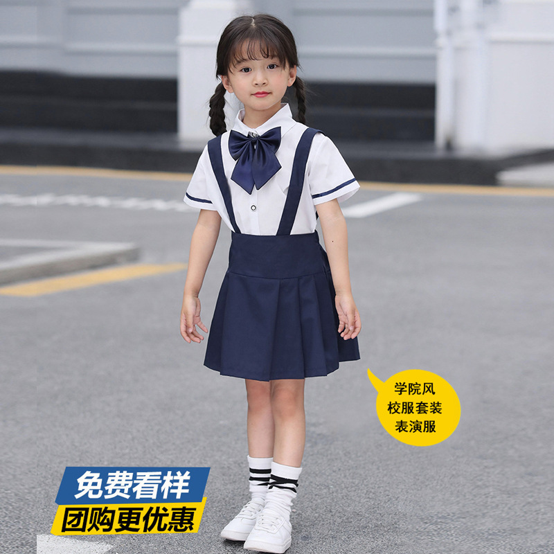 2020新款幼儿园园服夏装小学生校服英伦风男女童班服