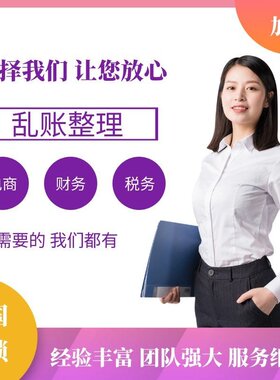 会计代帐财务公司做账对账外账内账补零申报个人算账记账乱账整理