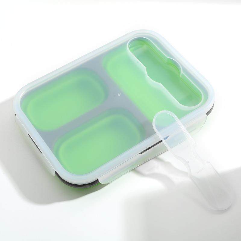 留置谈话饭盒可折叠安全软硅胶饭盒审讯办法饭盒监狱专用安全用品