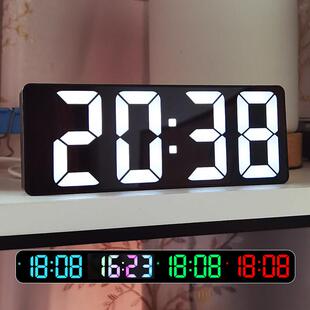 led大数字时钟桌面电子钟表摆台式摆件客厅闹钟数显简约夜光时间