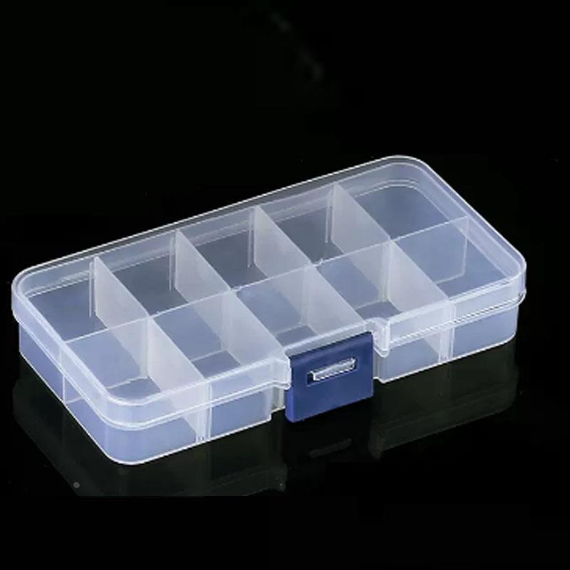 钜工牌透明零件收纳盒电子元器件螺丝收纳十分格