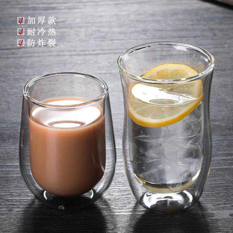 创意双层玻璃水杯高硼l硅收腰耐高温玻璃杯办公室咖啡杯冷饮甜品,机械设备,矿山专用设备,淘宝优惠券,粉丝福利购,淘宝优惠卷