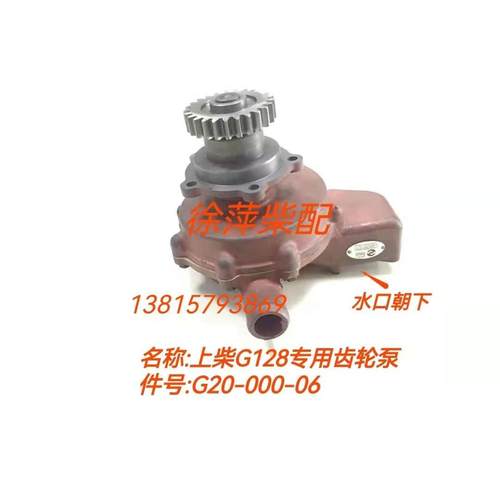 G20-000-06上柴G128水泵G6315齿轮泵上海鑫隆船机发电机组淡水泵