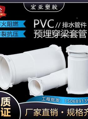 pvc过梁套筒 可伸缩穿墙定位器50 75 110穿梁定位器 预埋过梁套管