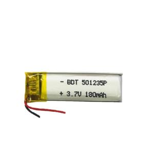 厂家直供501235聚合物锂电池 180MAH  蓝牙耳机 数码产品 录音笔