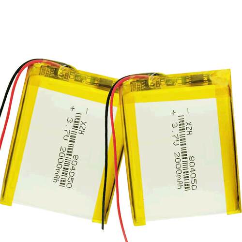 804050聚合物锂电池  2000mAh 3.7V 空气净化器、蓝牙音箱