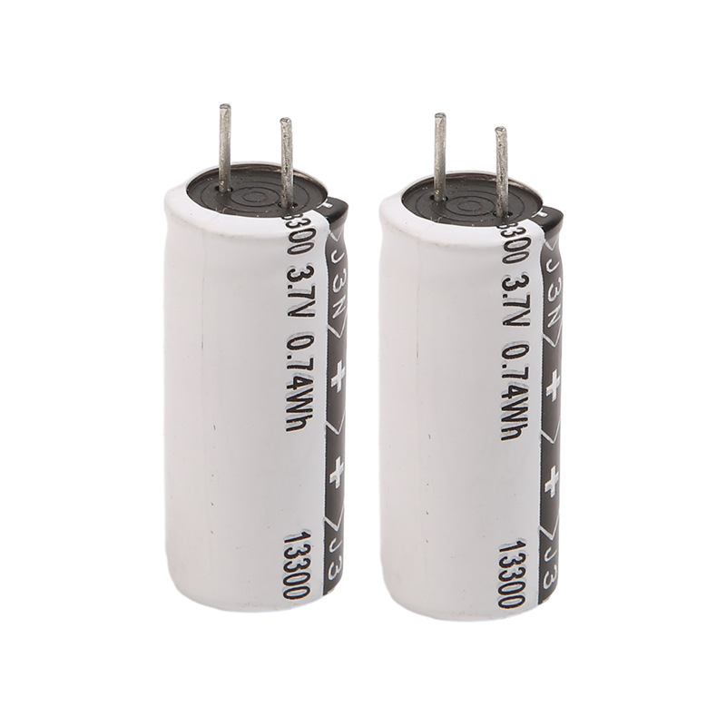 3.7V电容式圆柱锂电池1330 300mAh电动工具高倍率充电电池