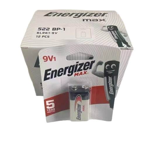 Energizer劲量9V电池522万用表仪器仪表6LR616AM6方形电池干碱性