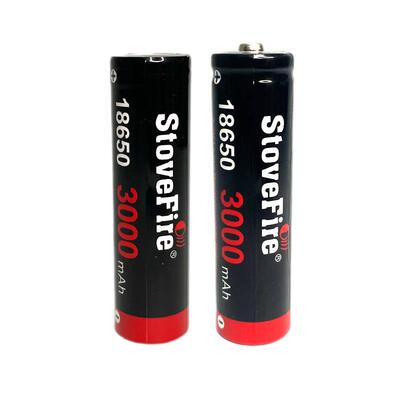 StoveFire18650锂电池足容量3000mAh高倍率动力三元充电电池 3.7V