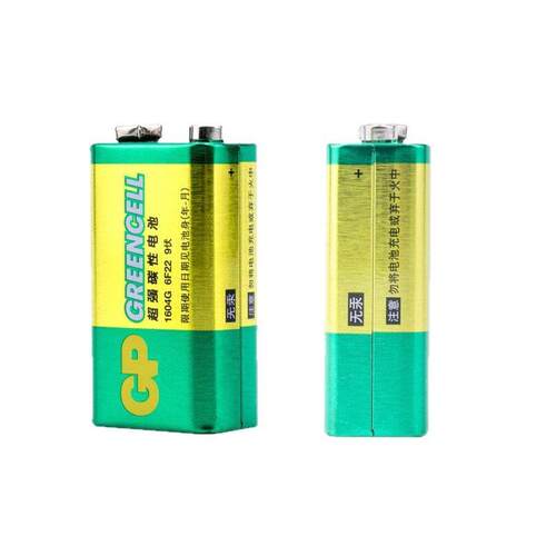 超霸（GP）9V碳性高能1粒缩装 1604G 6F22电池  10粒盒  一粒价格