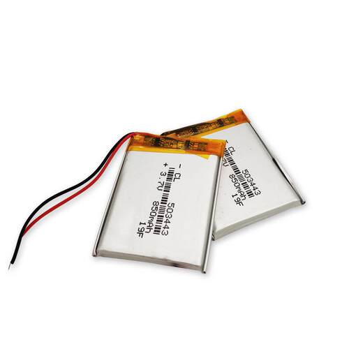 503443聚合物锂电池3.7v850毫安LED灯美容仪点火器打火机电池