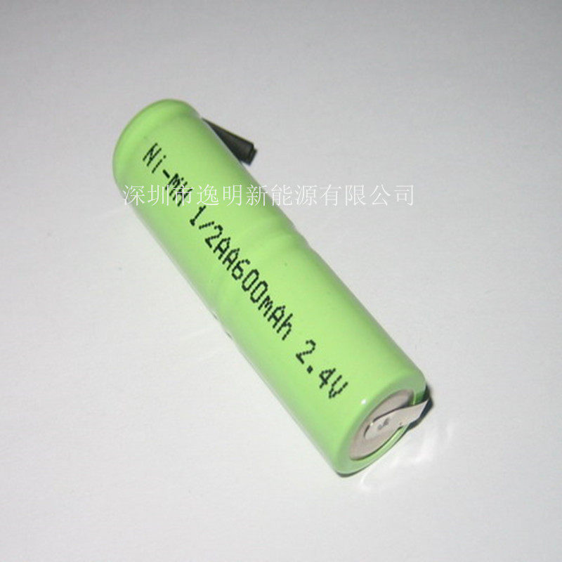 镍氢电池5号 异形电池NI-MH 1/2AA600mAh 2.4