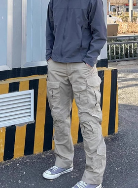 Ttstudio军鸟风格2.0卡其工装裤可调节男美式工装微喇防水长裤