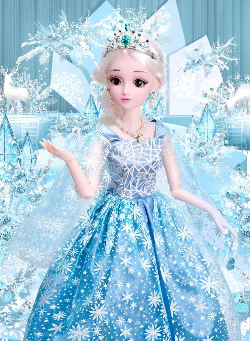 大肚子全套儿童彤乐芭芘娃娃头发迷你眼睛小孩8岁布料旋转洗澡3岁