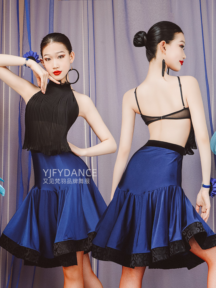 又见梵羽拉丁舞蹈服上衣鱼骨半裙