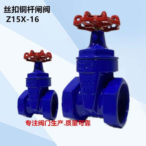 球墨丝口软密封闸阀 弹性座封丝扣阀门Z15X DN15 -- 80正品