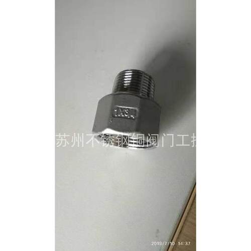 304不锈钢内外丝大小头转换接头4分6分1寸内牙转外丝直接变径接头