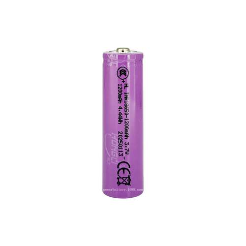 18650锂电池1200mah 平头 尖头 可充电小风扇喷雾器弘力电芯