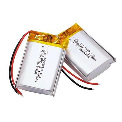 102535聚合物锂电池厂家直供定制850mah3.7v充电电池认证齐全