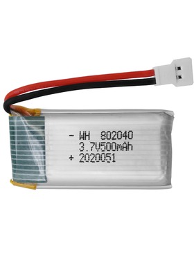 工厂3.7V 500mAh 802040锂电池523W四轴折叠飞行器无人机配件
