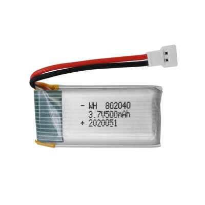 工厂3.7V 500mAh 802040锂电池523W四轴折叠飞行器无人机配件