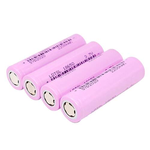 18650锂电池2200mAh3.7V电动充电小型玩具电池充电储能头灯电池