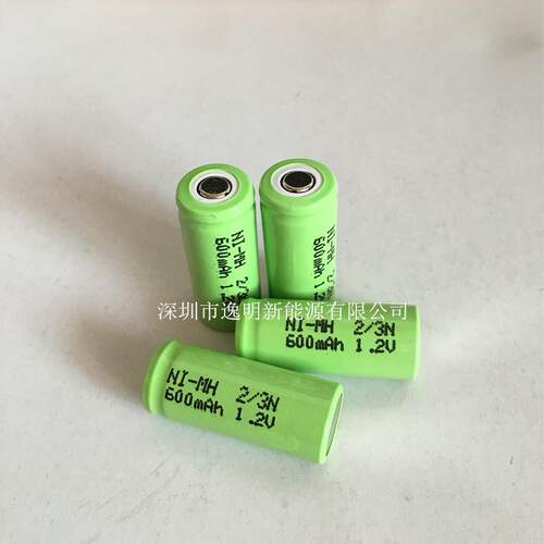 2/3N600镍氢可充电池2/3N600mAh 1.2V电池电动剃须刀剪毛器美容仪