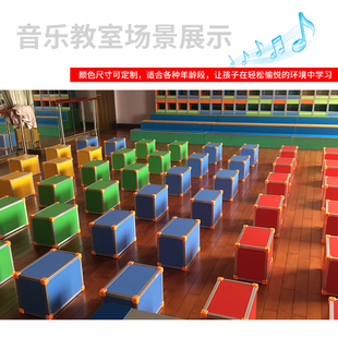 多功能音乐凳舞蹈室凳子加厚六面体凳合唱台学校音乐教室专用凳