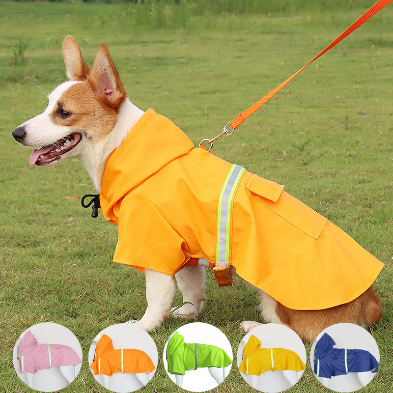 狗狗衣服中大型犬雨衣柯基柴犬