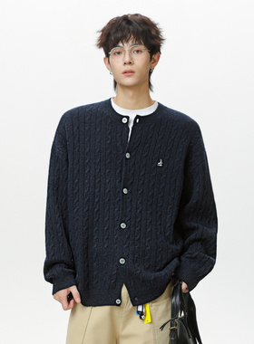 edge studio 边缘工作室毛衣男秋冬新质感宽糯肌理针织衫潮牌线衣
