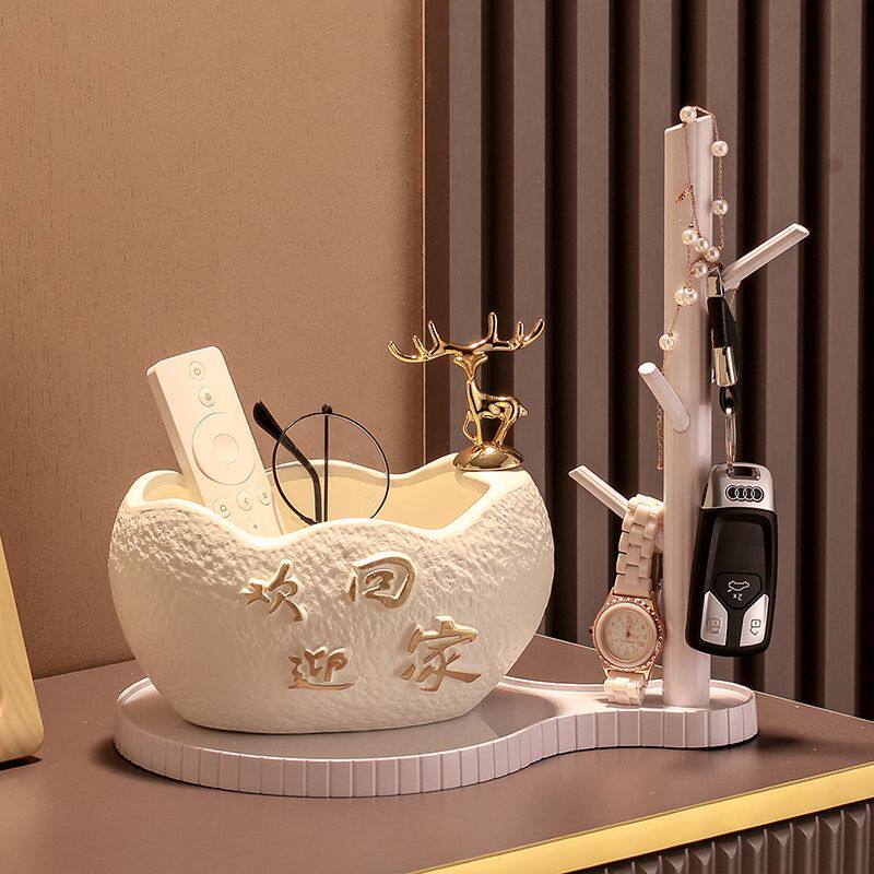 创意入户鞋柜玄关摆件钥匙收纳门口客厅桌面装饰品乔迁新居礼品90