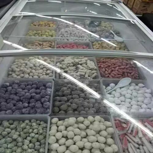 超市亚克力冰柜收纳神器冷冻食品放丸子透明塑料冰箱盒子保鲜防潮