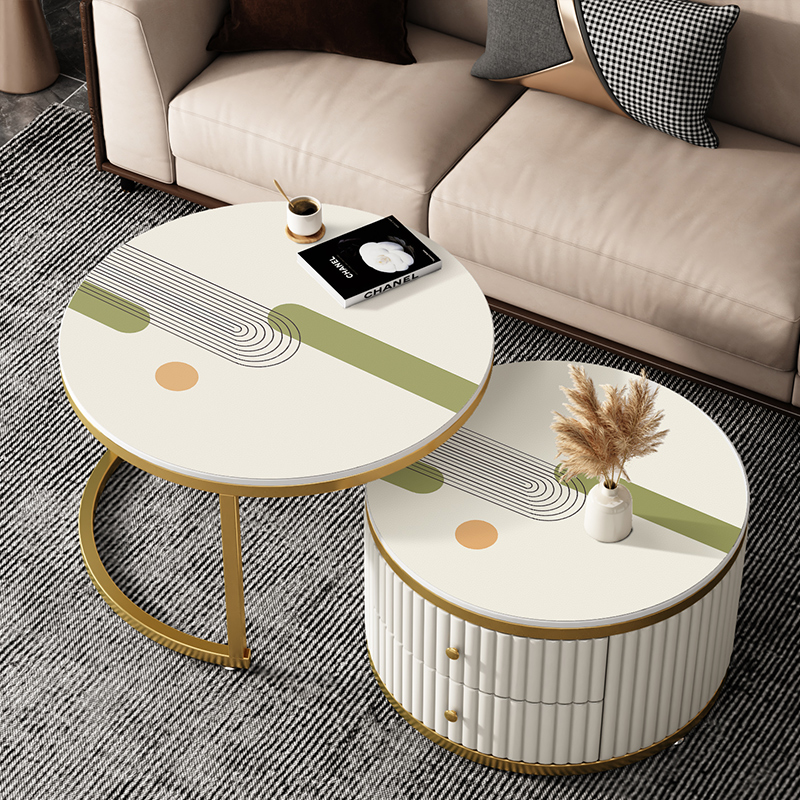 优轩pvc圆形茶几桌垫免洗防油