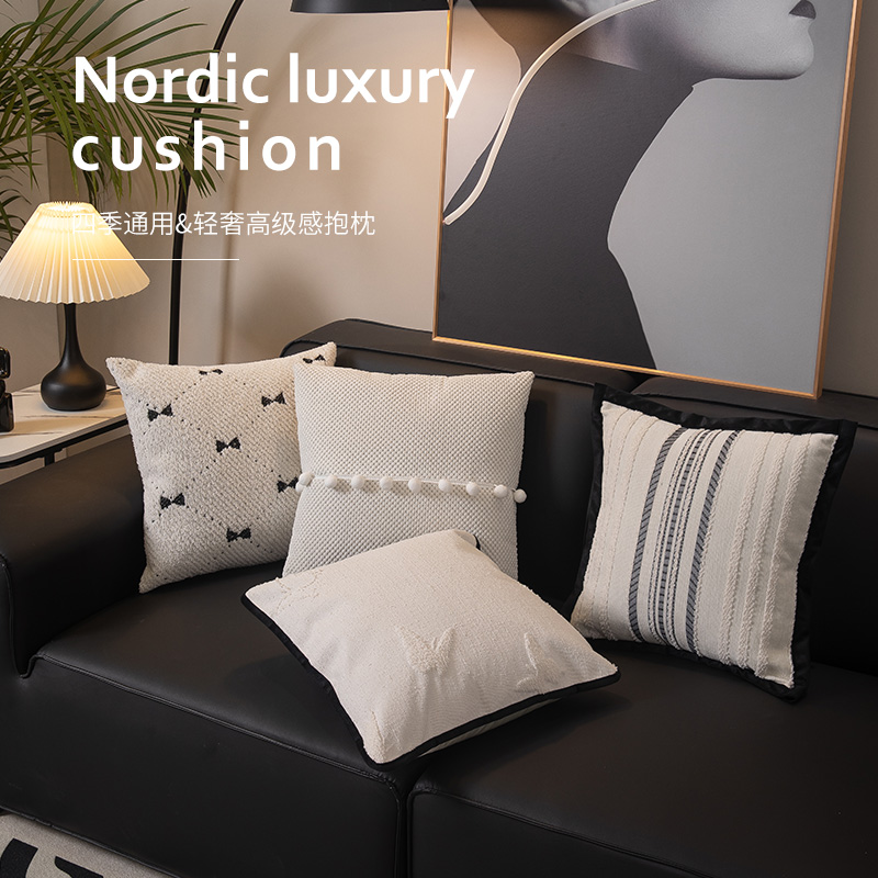 优轩轻奢风抱枕靠垫可拆洗