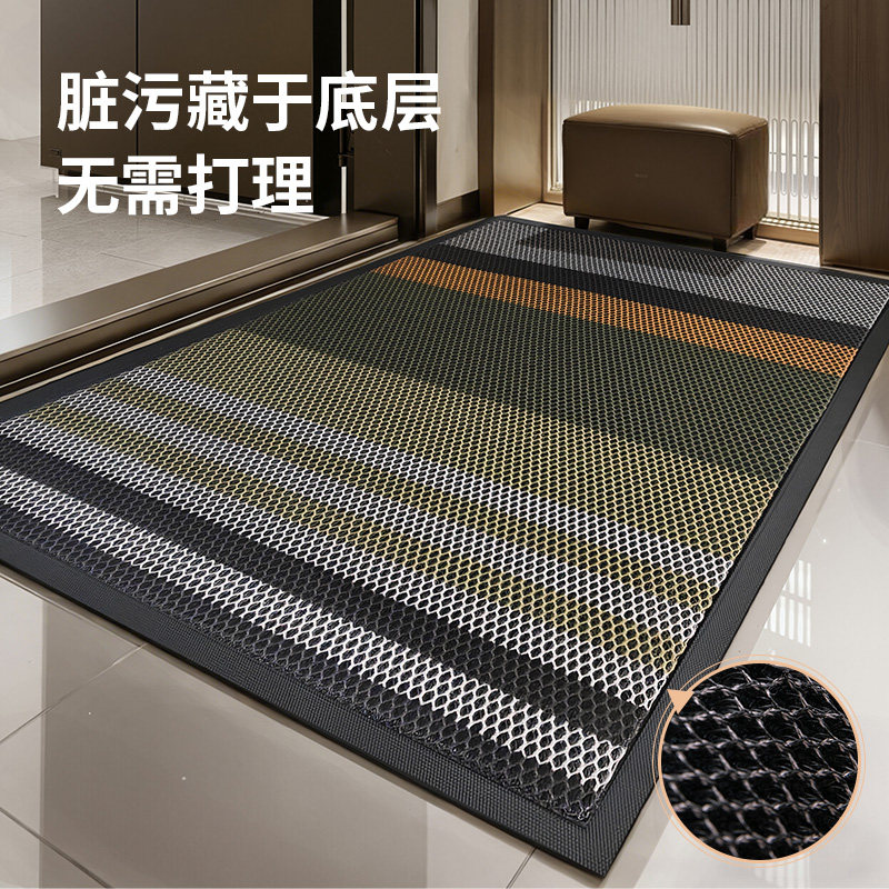 优轩别墅大门口入户门垫室外进门刮沙除尘丝圈脚踏垫耐脏防滑地毯