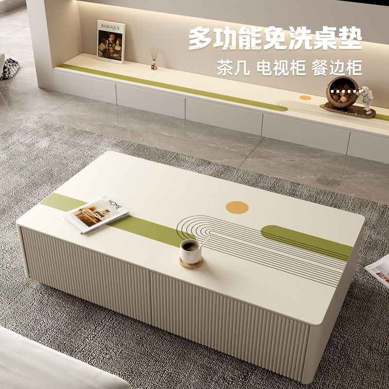优轩轻奢pvc茶几桌布免洗防油