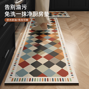 美式 耐脏厨房脚垫吸水专用地毯 厨房地垫防滑防油可擦免洗2025新款