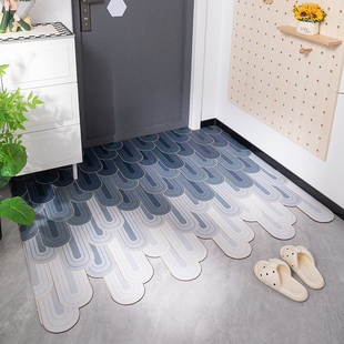 现代入户门地垫pvc耐脏可擦免洗进门口防滑脚垫家用玄关防摔地毯