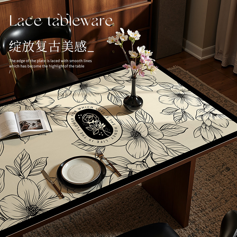 2026新款餐桌垫高级感防水防油客厅桌面保护垫免洗可擦茶几桌布,居家布艺,桌布,淘宝优惠券,粉丝福利购,淘宝优惠卷
