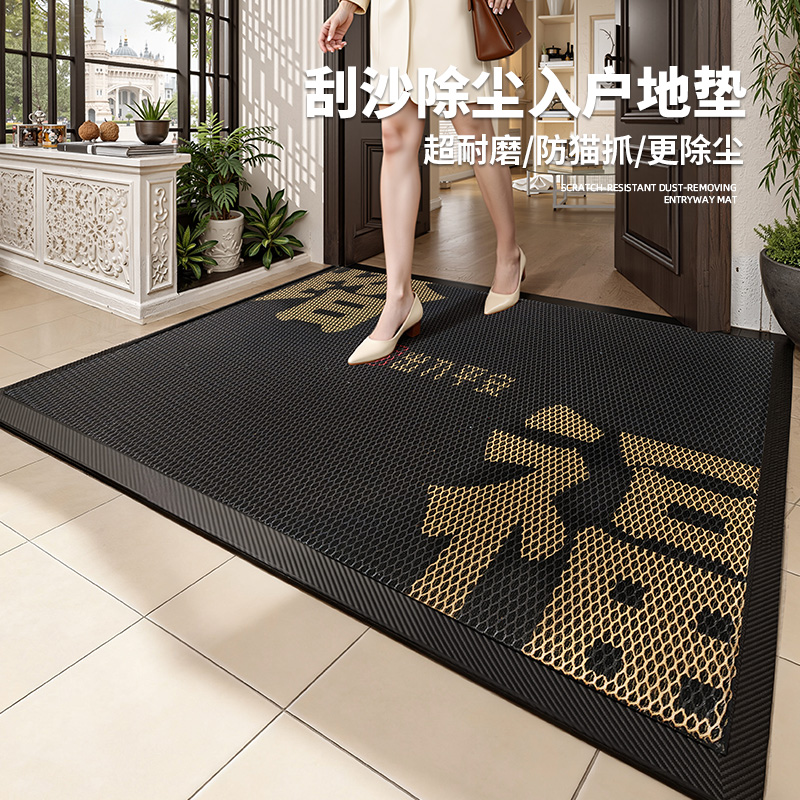 别墅入户门地垫家用大门口弹力门垫2025新款防滑脚垫室外地毯垫子