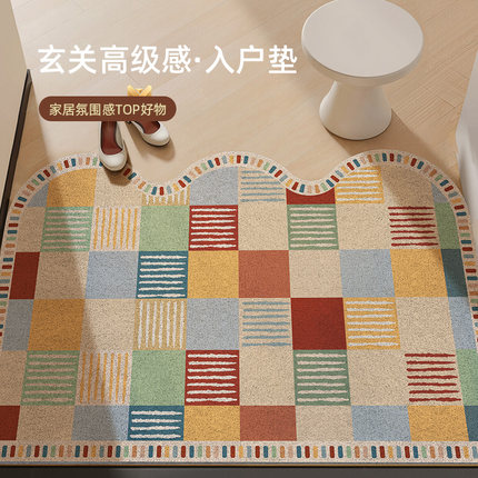 入户门地垫丝圈家用免洗玄关脚垫可裁剪地毯门口进门耐脏防滑垫子